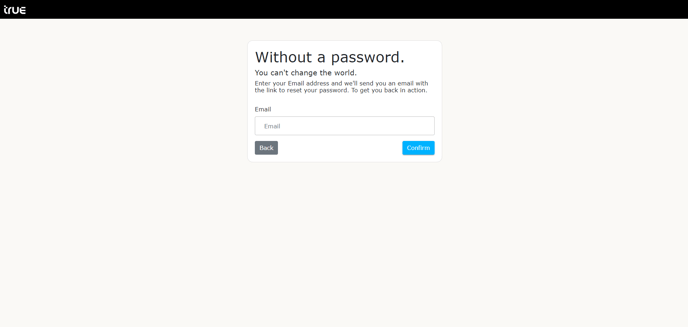 forgot password